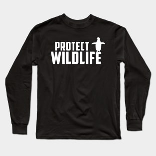 protect wildlife - penguin Long Sleeve T-Shirt